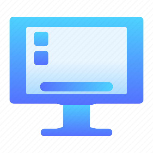 Monitor, computer, desktop, display, technology, multimedia icon - Download on Iconfinder