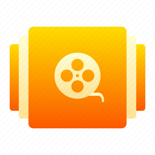 Movie, library, film, cinema, multimedia, video, videolist icon - Download on Iconfinder
