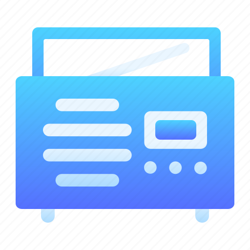 Radio, media, radio device, multimedia, audio, technology icon - Download on Iconfinder