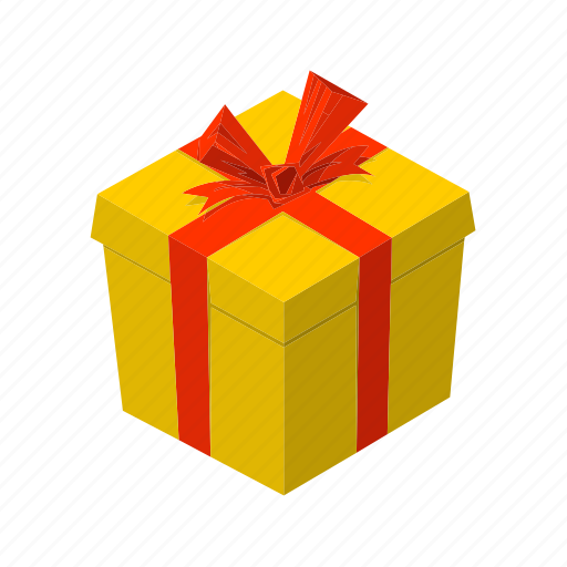 Birthday, box, isometric, multimedia, present, surprise, wrap icon - Download on Iconfinder