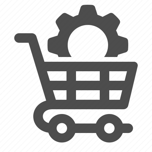 Cog, gear, optimise, shopping cart, sprocket icon - Download on Iconfinder