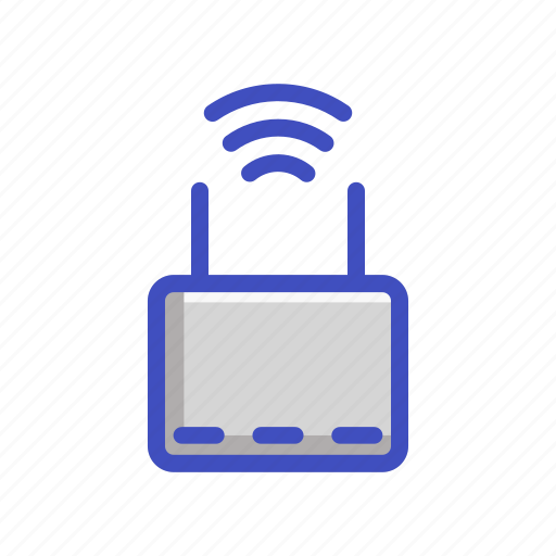 Wifi, internet, modem, router, network, connection, online icon - Download on Iconfinder