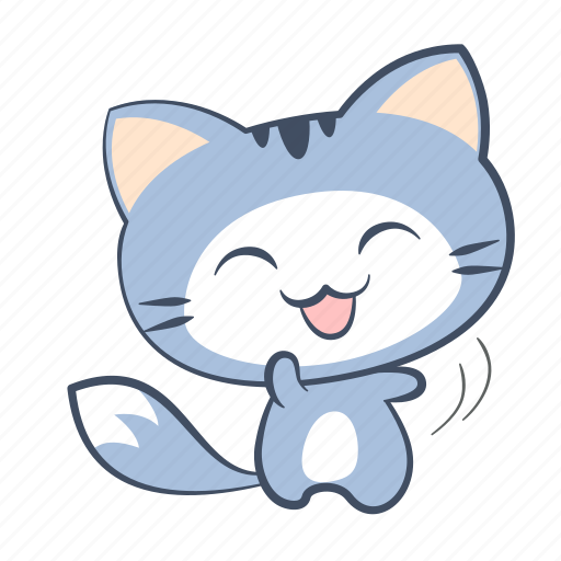 Cat, dance, emoji, happy, joy, laugh, sticker icon - Download on Iconfinder