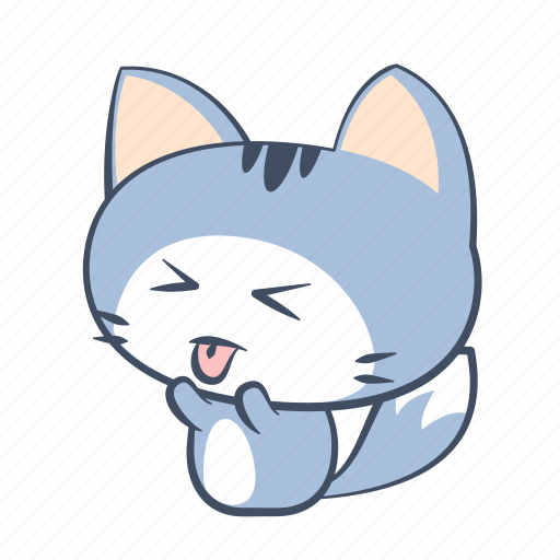 Boo, cat, contempt, disapprove, out, sticker, tongue icon - Download on Iconfinder