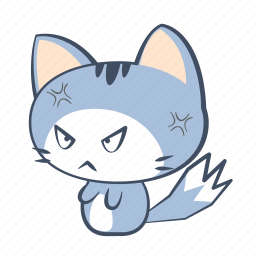 Cat, crazy, emoji, furious, mad, rage, sticker icon - Download on Iconfinder