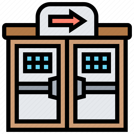 Door, emergency, entrance, exit, gate icon - Download on Iconfinder