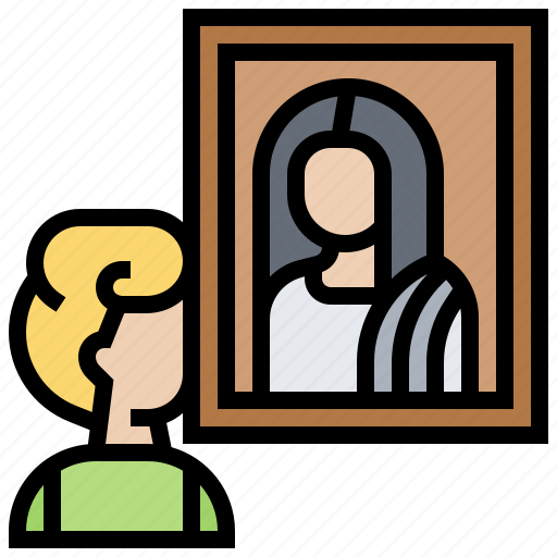 Art, gallery, looking, painting, viewing icon - Download on Iconfinder