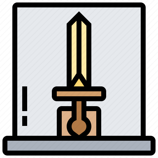 Ancient, artifact, exhibit, sword, treasure icon - Download on Iconfinder