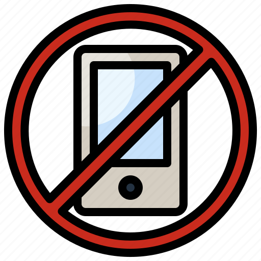 Communications, mobile, phone, prohibited, prohibition, signaling, smartphone icon - Download on Iconfinder
