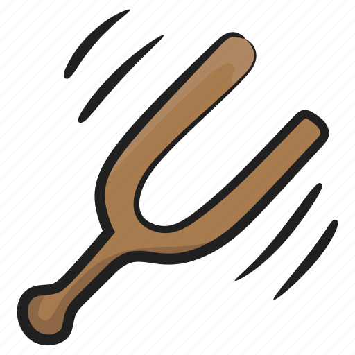 Fork music, fork tune, musical instrument, musical tool, tuning fork icon - Download on Iconfinder