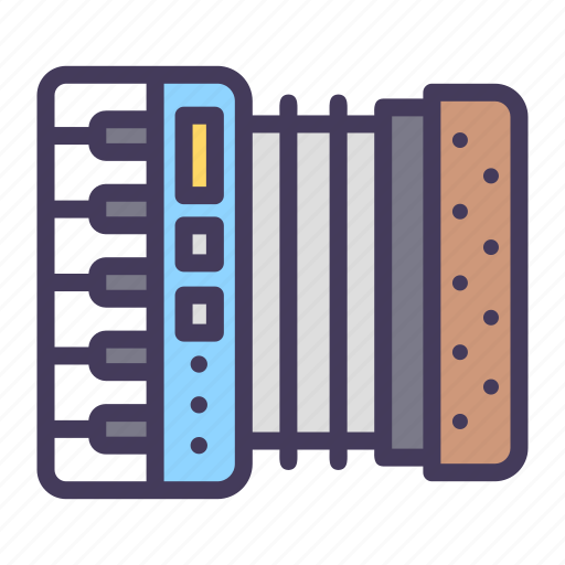 Musical, harmonica, music, accordion, instrument, vintage icon - Download on Iconfinder