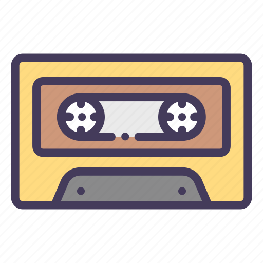 Cassette, tape, stereo, audio, music, vintage icon - Download on Iconfinder