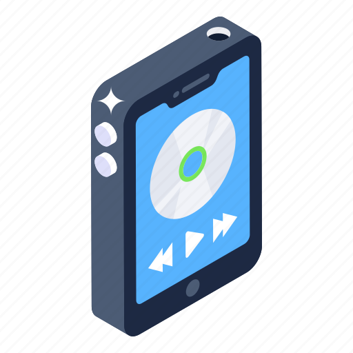 Mobile media player, mobile songs, audio music, music app, mobile player icon - Download on Iconfinder
