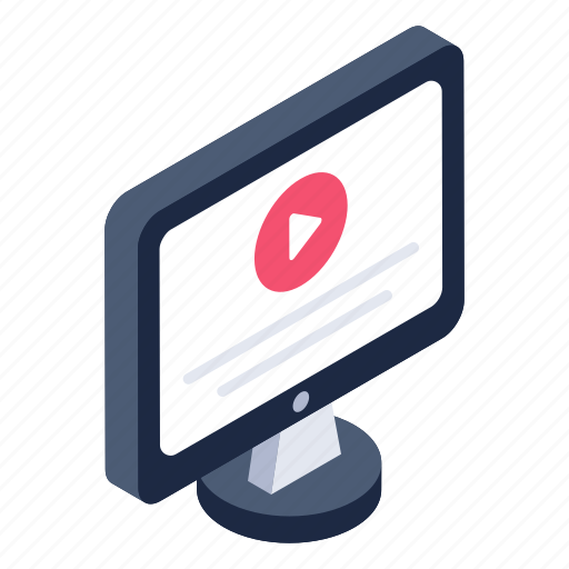 Video tutorial, online video, computer video, video display, online movie icon - Download on Iconfinder