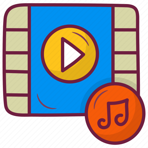 Multimedia, sound, button, mp4 icon - Download on Iconfinder