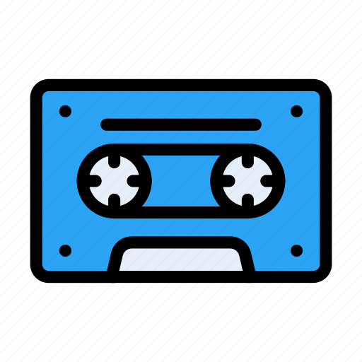 Cassette, tape, audio, music, media icon - Download on Iconfinder