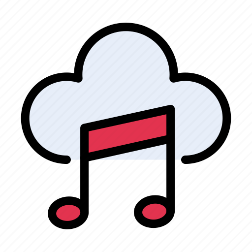 Cloud, music, song, audio, media icon - Download on Iconfinder
