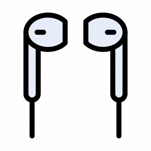 Earphone, audio, music, gadget, media icon - Download on Iconfinder