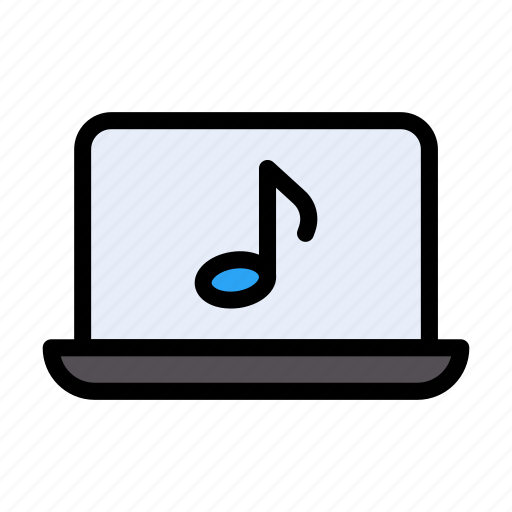 Music, phone, audio, song, laptop icon - Download on Iconfinder