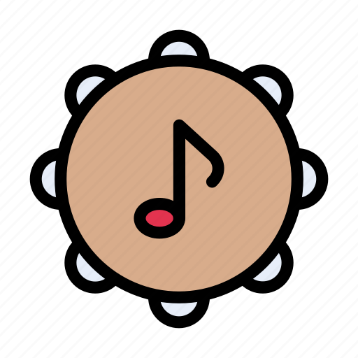 Tambourine, musical, studio, instrument, sound icon - Download on Iconfinder