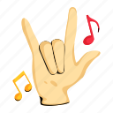 rock music, rock song, rock sign, rock gesture, music gesture