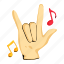 rock music, rock song, rock sign, rock gesture, music gesture 