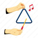 triangle instrument, idiophone, musical triangle, triangle bell, musical instrument