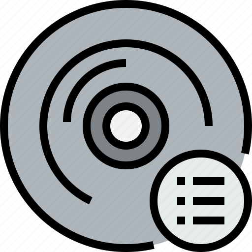 Audio, cd, list, music, musical, studio icon - Download on Iconfinder
