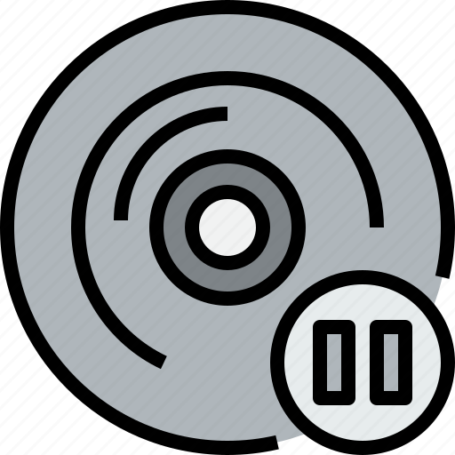 Audio, cd, music, musical, pause, studio icon - Download on Iconfinder