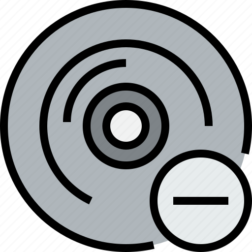 Audio, cd, music, musical, remove, studio icon - Download on Iconfinder