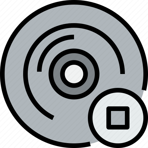 Audio, cd, music, musical, stop, studio icon - Download on Iconfinder