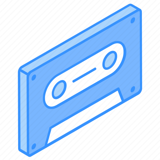 Vintage tape, cassette, audio tape, videocassette, tape recorder icon - Download on Iconfinder