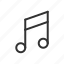 multimeda, music, note icon 