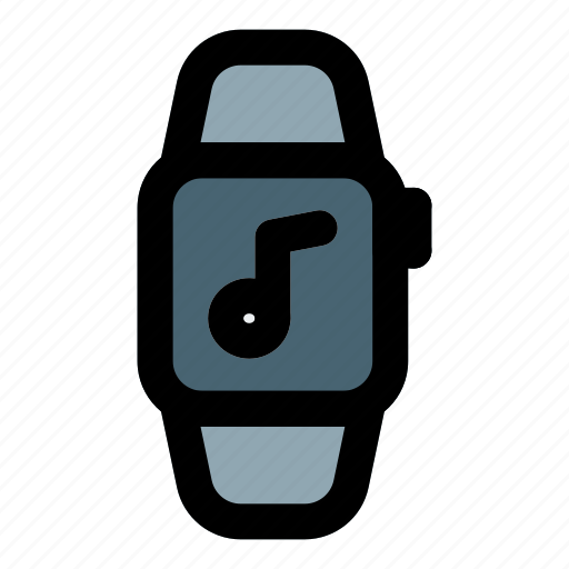 Smartwatch, music, device, gadget icon - Download on Iconfinder