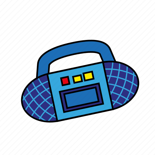 Boom box, cassete, music, old school, player, recorder, tape icon - Download on Iconfinder