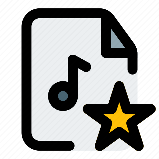 Favourite, music, file, rating icon - Download on Iconfinder