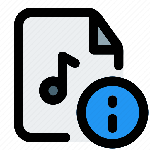 Information, music, file, info icon - Download on Iconfinder