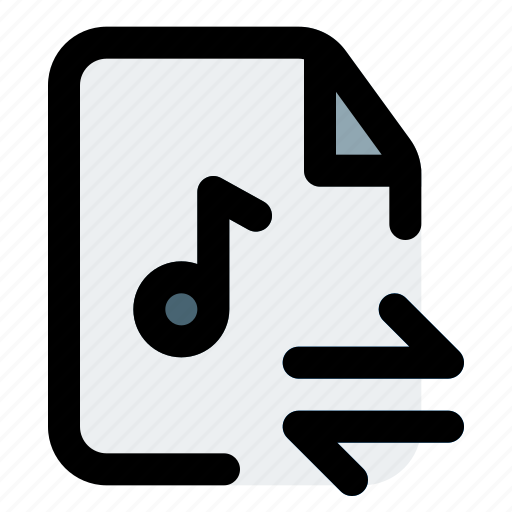 Transfer, music, file, document icon - Download on Iconfinder