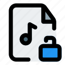 unlock, music, file, unsecure, document