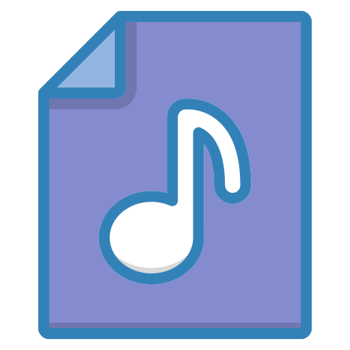 Document, file, folder, multimedia, music, song icon - Free download