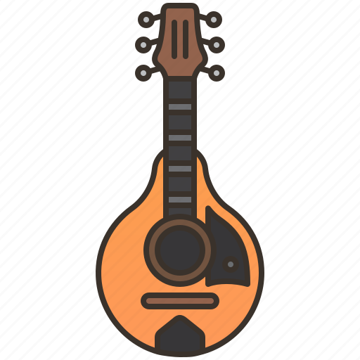 Folk, instrument, mandolin, traditional, wooden icon - Download on Iconfinder