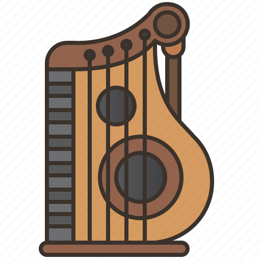Instrument, music, string, traditional, zither icon - Download on Iconfinder