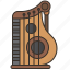 instrument, music, string, traditional, zither 