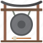 asian, gong, instrument, sound, traditional 