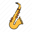 instrument, jazz, music, saxophone, trumpet