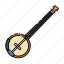 banjo, classic, guitar, instrument, music, traditional 