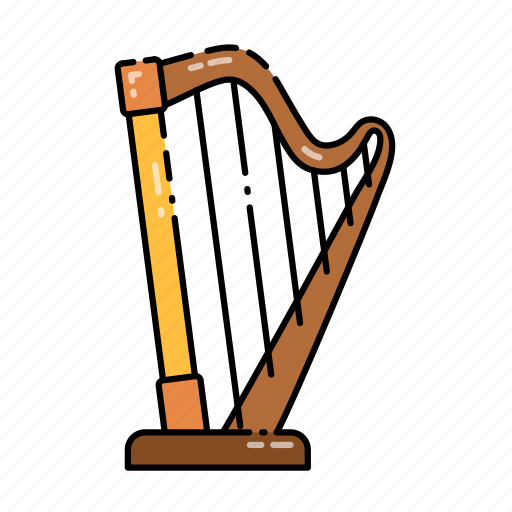 Classic, harp, instrument, music, string icon - Download on Iconfinder
