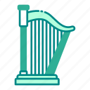 harp, music, instrument, concert