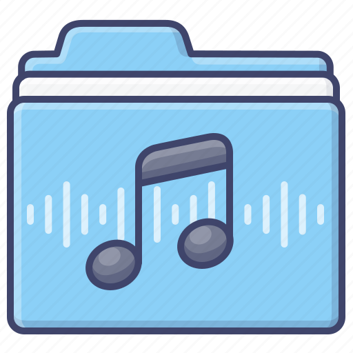Digital, files, folder, music icon - Download on Iconfinder
