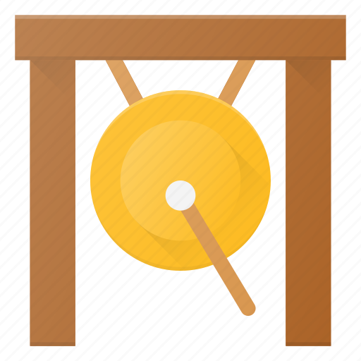 Gong, instrument, music, play icon - Download on Iconfinder